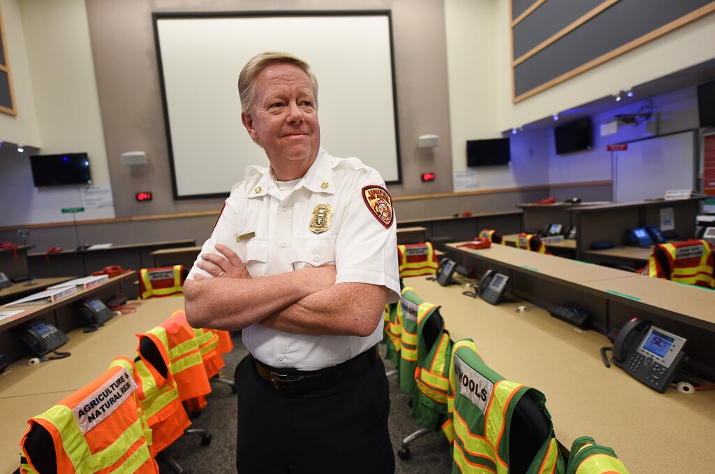 (Francisco Kjolseth | The Salt Lake Tribune) New Fire Chief Dan Petersen for Unified Fire Authority has made changes to correct past problems before he took over in January 2017. During an interview on Thursday, Sept. 13, 2018, Petersen commented on a 196-page investigative report by the Utah Attorney General's Office that illuminated a pattern of past administrative abuse of public positions for personal benefit and yearly bonuses in the tens of thousands of dollars.