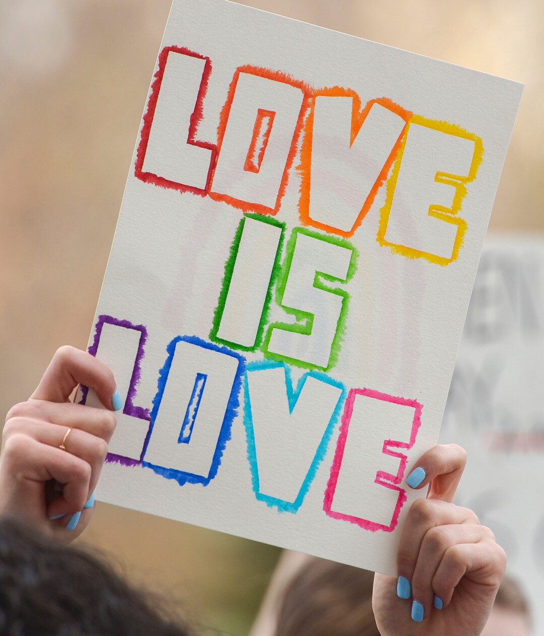 (Leah Hogsten  |  The Salt Lake Tribune)  Brigham Young University LGBTQ students took their concerns about the schoolÕs policy reversal regarding romantic behavior by same-sex couples to The Church of Jesus Christ of Latter-day Saints office building, Mar. 6, 2020. Despite removing the section on Òhomosexual behaviorÓ from BYU Honor Code last month, The LDS Church has clarified for the first time that same-sex romantic behavior is still Ònot compatibleÓ with the rules at BYU.
