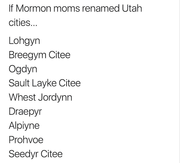 Utah Satire Facebook page.