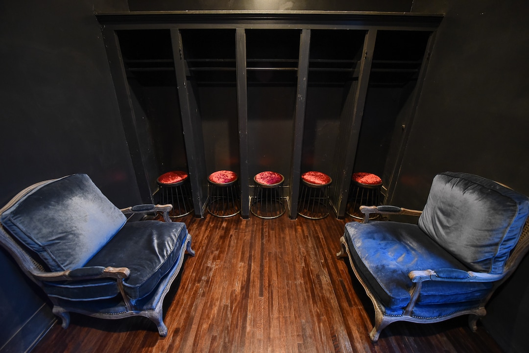 (Francisco Kjolseth  |  The Salt Lake Tribune)  The new London Belle Supper Club, a new Salt Lake City bar named after Belle London, a famous Utah madame, at 321 S. Main, has future plans to develop the space presumed to be where the women of the night kept their lockers. The private entrance around back will lead to a space for private parties or corporate events.