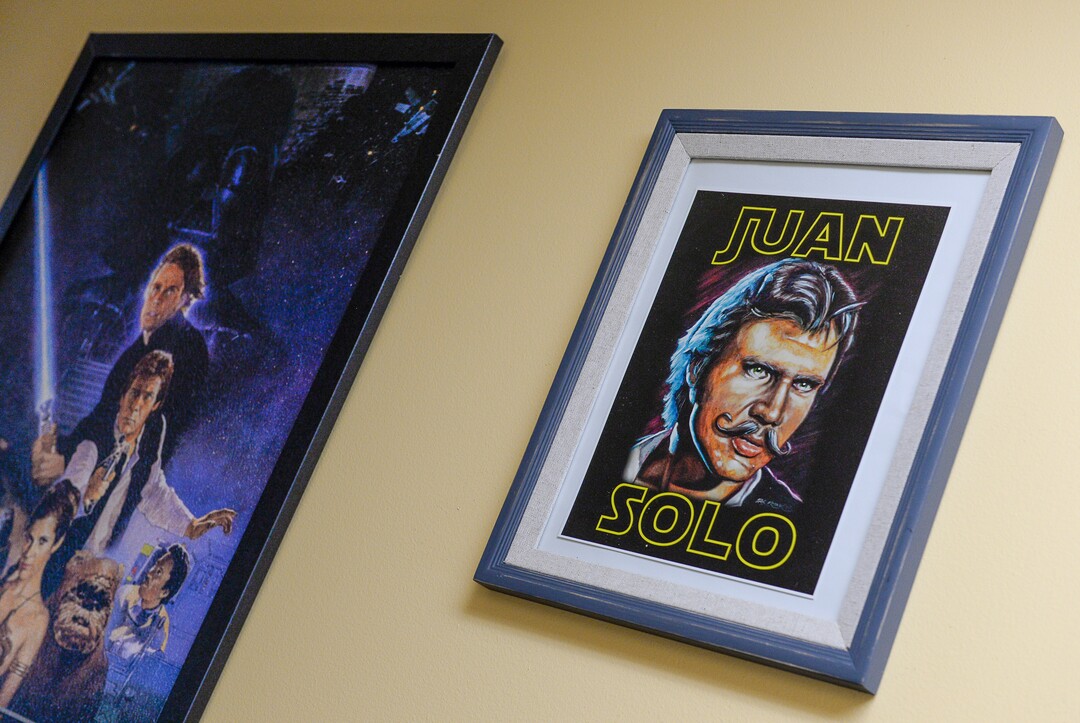 (Francisco Kjolseth  |  The Salt Lake Tribune)  The Twin Suns Cafe in Sugar House has a "Star Wars"  theme and showcases the memorabilia collected by chef and owner Daniel Cantu.