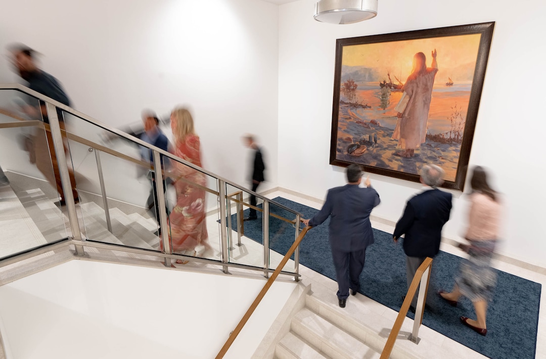 (Francisco Kjolseth | The Salt Lake Tribune) A media tour provides a glimpse into the new 95 State meetinghouse of The Church of Jesus Christ of Latter-day Saints on Friday, April 8, 2022. 