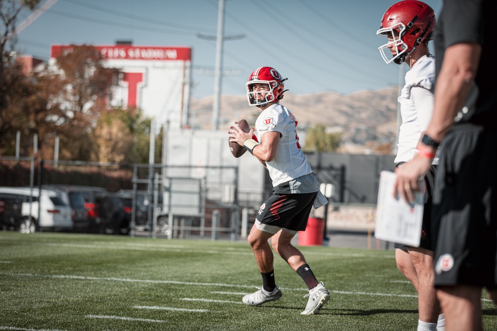 (Photo courtesy of University of Utah Athletics) Utah quarterback Cameron Rising.