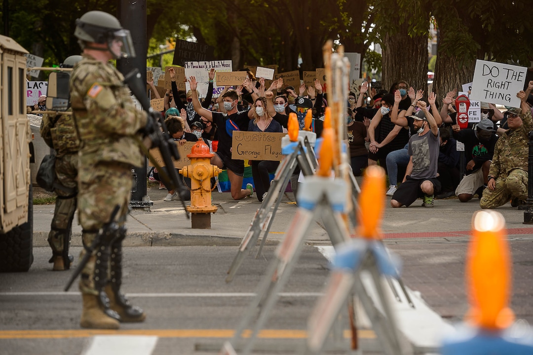(Trent Nelson  |  The Salt Lake Tribune) Protesters march against police brutality in Salt Lake City on Tuesday, June 2, 2020.