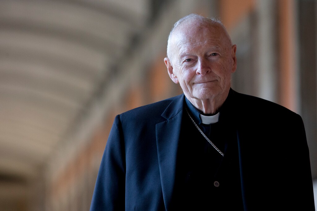 (AP Photo/Andrew Medichini, file) In this Feb. 13, 2013 file photo, Cardinal Theodore Edgar McCarrick poses during an interview with the Associated Press, in Rome. On Saturday, Feb. 16, 2019 the Vatican announced Pope Francis defrocked former U.S. Cardinal Theodore McCarrick after Vatican officials found him guilty of soliciting for sex while hearing Confession.