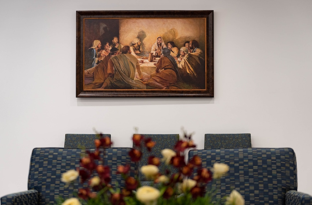 (Francisco Kjolseth | The Salt Lake Tribune) A media tour provides a glimpse into the new 95 State meetinghouse of The Church of Jesus Christ of Latter-day Saints on Friday, April 8, 2022. 