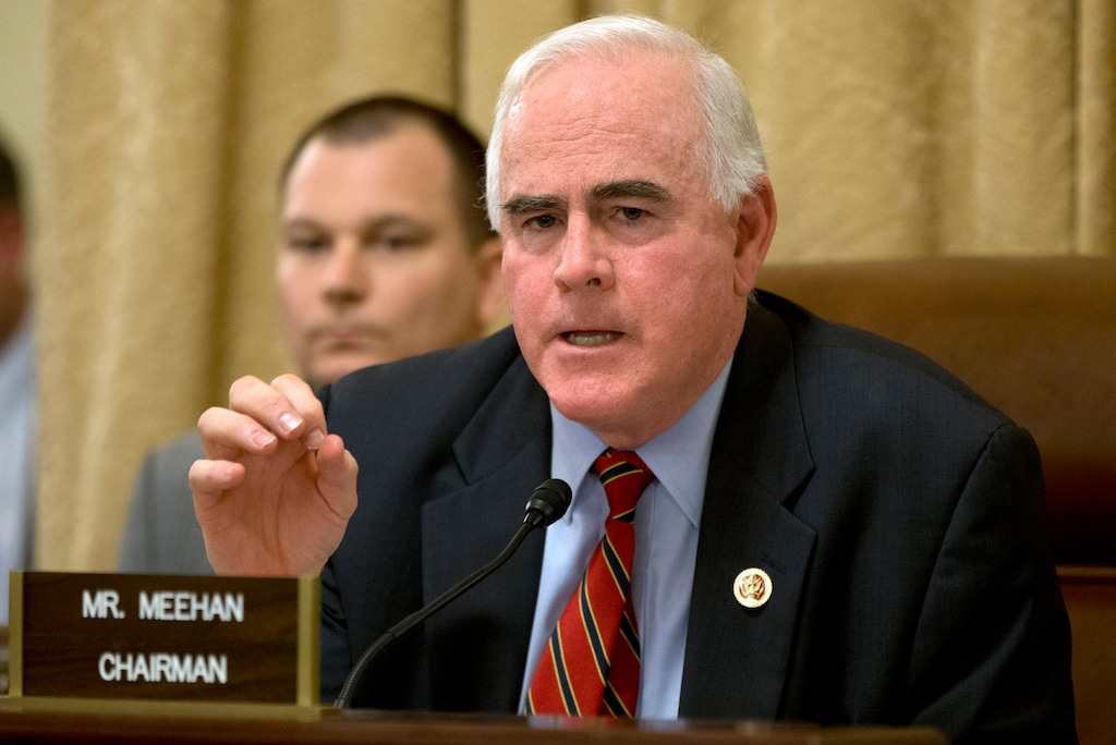 (Jacquelyn Martin | Associated Press file photo) In this March 20, 2013, file photo, Rep. Patrick Meehan, R-Pa. speaks on Capitol Hill in Washington. Republicans love cutting taxes, especially if they were authored by a president named Barack Obama. But as they push their wobbly effort to erase his health care overhaul, they’re divided over whether to repeal the levies the law imposed to pay for its expanded coverage for millions of Americans.