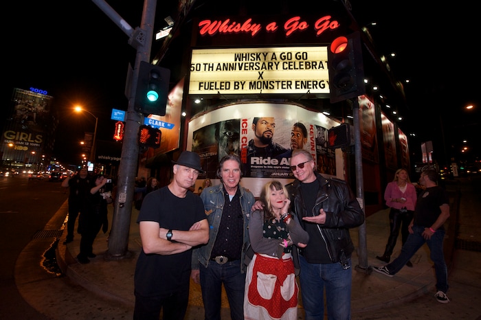 (Courtesy photo) Singer Exene Cervenka (second from right) and Los Angeles-based punk band X played at The Complex in Salt Lake City on Friday, Sept. 8, 2017 as part of their 40th anniversary tour. Gregg Allman's version of "Midnight Rider" is Cervenka's favorite tune: "It’s got this manic kind of Americana thing to it that I love," she said.