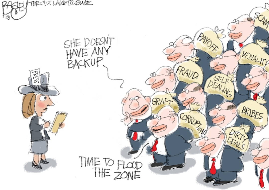 This Pat Bagley cartoon appears in The Salt Lake Tribune on Tuesday, May 15, 2018.