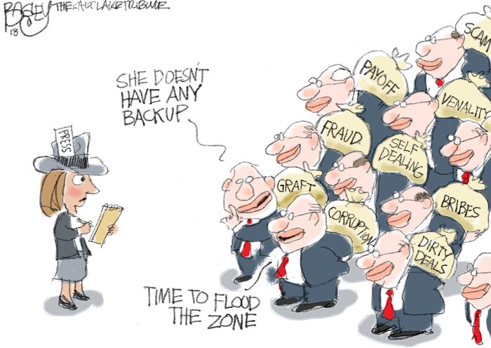 This Pat Bagley cartoon appears in The Salt Lake Tribune on Tuesday, May 15, 2018.
