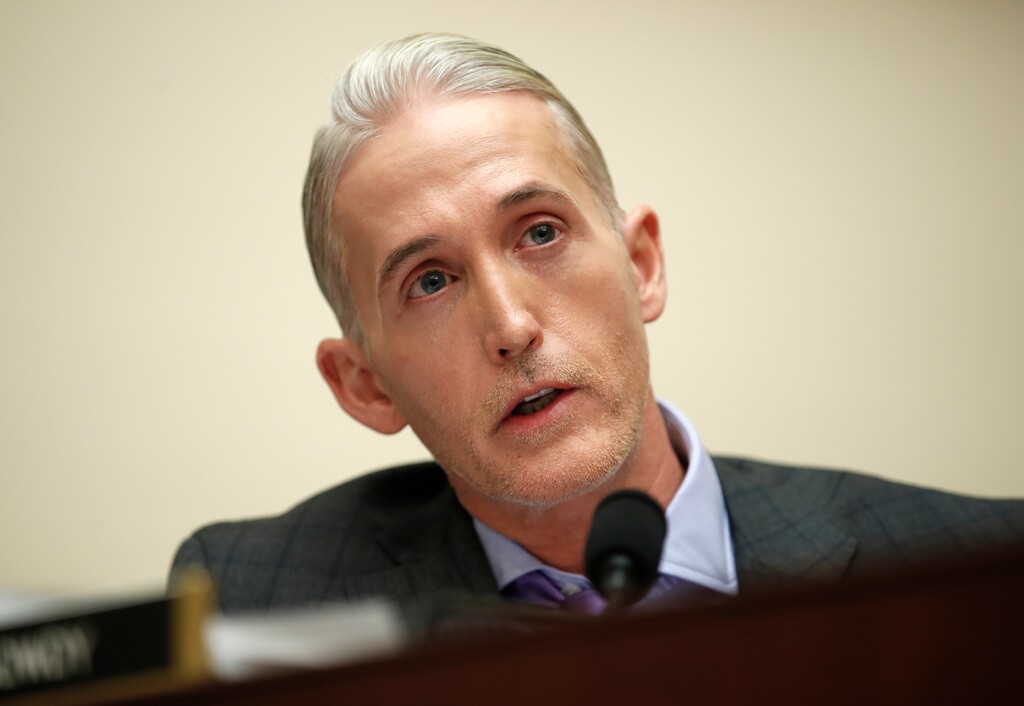 FILE - In this Dec. 7, 2017 file photo, House Judiciary Committee member Rep. Trey Gowdy, R-S.C., speaks during a House Judiciary hearing on Capitol Hill in Washington.  Gowdy says he will not seek re-election. (AP Photo/Carolyn Kaster)