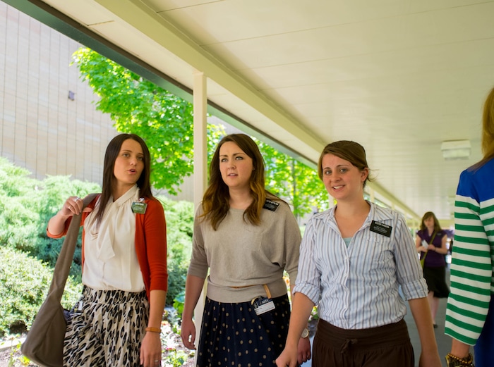 Trent Nelson  |  The Salt Lake TribuneSister missionaries at the Missionary Training Center of the Church of Jesus Christ of Latter-day Saints in Provo Tuesday June 18, 2013.