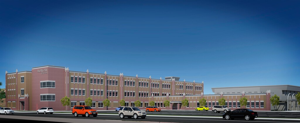 Morgan School District hopes to add classrooms to Morgan High Schools to accommodate current and future growth. Rendering provided by Morgan School District.