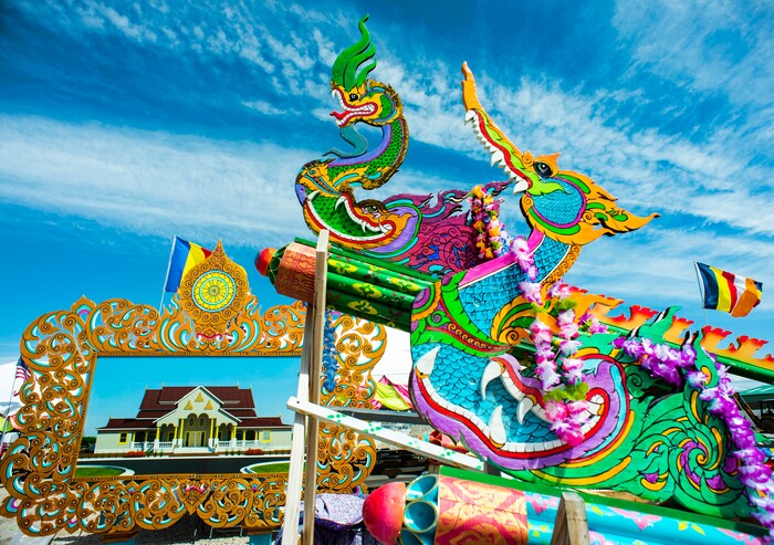 (Rick Egan  |  The Salt Lake Tribune)    Proceeds from this years festival goes towards the construction of the Assembly Hall, at the Wat Lao Salt Lake Buddharam Utah, New Year Celebration, in West Valley City, Sunday, April 28, 2019.


