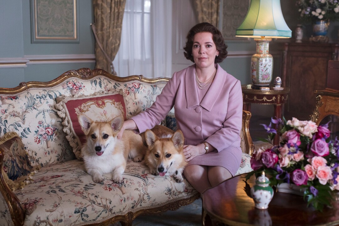 In this image released by Netflix, Olivia Colman portrays Queen Elizabeth II in a scene from the third season of "The Crown." (Sophie Mutevelian/Netflix via AP)