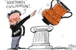 Pat Bagley | Bull in an Urn Shop