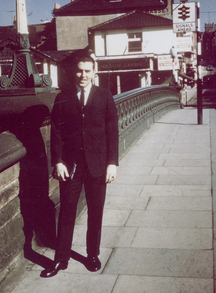 (The Church of Jesus Christ of Latter-day Saints) Jeffrey R. Holland serving as a missionary in England in 1961.
