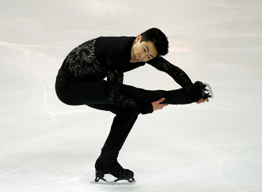 Nathan Chen of the U.S competes in the Men Short Program during ISU Grand Prix of Figure Skating Final in Marseille, southern France, Thursday, Dec. 8, 2016. (AP Photo/Christophe Ena)