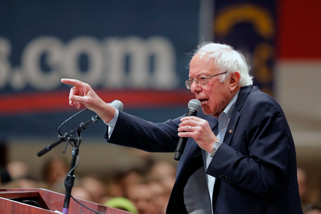 (Gerald Herbert | AP file photo)  Democratic presidential candidate Sen. Bernie Sanders, I-Vt., speaks at a campaign event in Durham, N.C., Friday, Feb. 14, 2020.