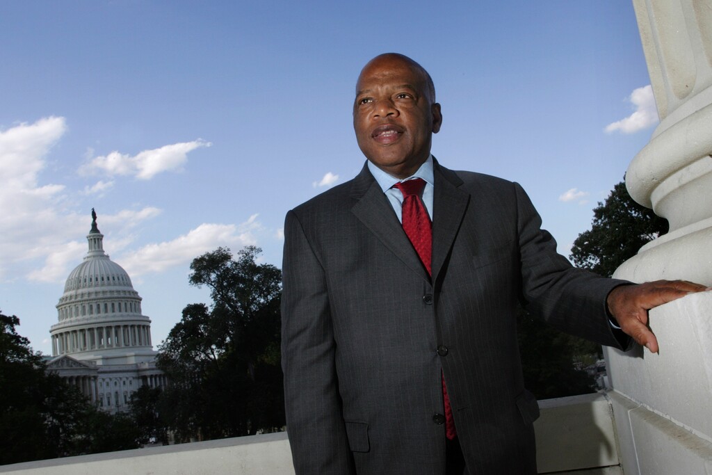 U.S. Rep. John Lewis, D-Ga., is seen on Capitol Hill in Washington in 2007.  Lewis, who carried the struggle against racial discrimination from Southern battlegrounds of the 1960s to the halls of Congress, died Friday, July 17, 2020. (