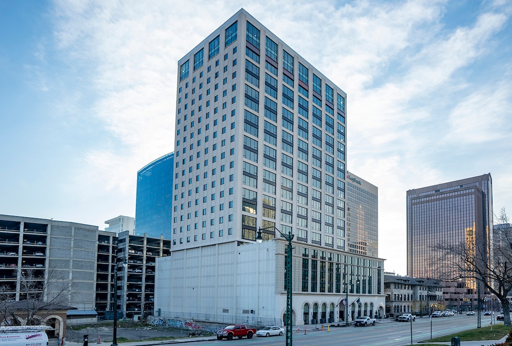 (Rick Egan | The Salt Lake Tribune) Seraph on South Temple, a newly opened office-to-residential conversion with 217 apartments at 136 E. South Temple in Salt Lake City.