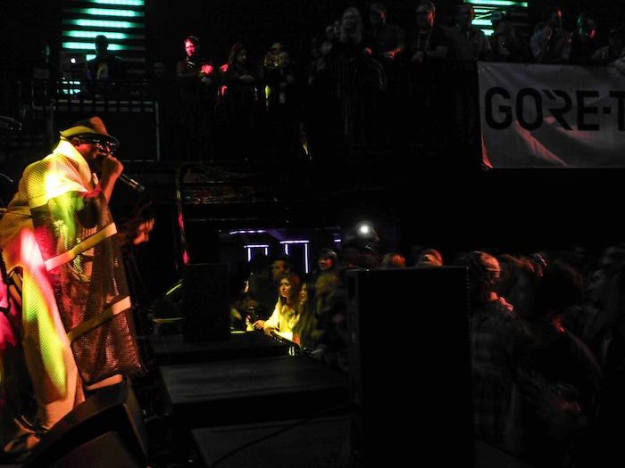 (Erin Alberty | The Salt Lake Tribune) George Clinton and Parliament Funkadelic perform for Outdoor Retailer show attendees at a party Jan. 25, 2018 in the Temple Nightclub in Denver.
