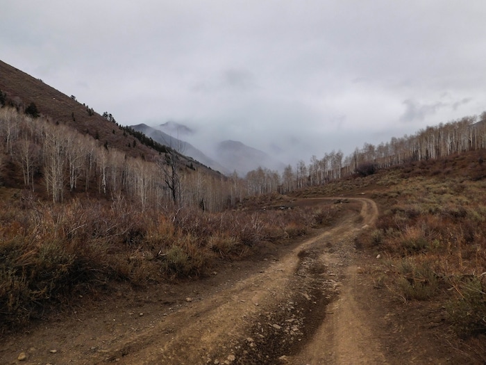 (Erin Alberty | The Salt Lake Tribune)  Porphyry Hill offers sweeping views of Ophir Canyon and the Tooele Valley. Photo taken Nov. 27, 2017.