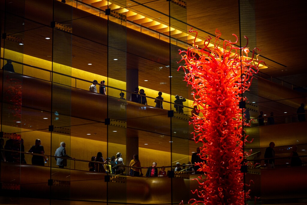 (Trent Nelson  |  The Salt Lake Tribune) Abravanel Hall in Salt Lake City on Friday, May 17, 2024. Salt Lake County residents and Utah architects are urging the county council to save the iconic concert hall.