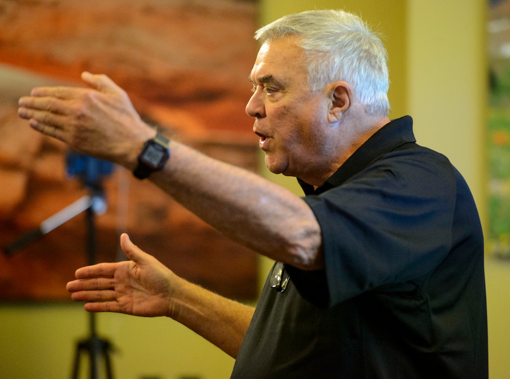 (Steve Griffin  |  Tribune file photo)   Gary DeLand, former Salt Lake County jail administrator, talks during a news conference from The Utah Sheriffs' Association responding to pressure to see the guidelines every jail in Utah follows to run jails and protect inmates. The news conference was held at the Utah Capitol Presentation Room in Salt Lake City Thursday November 2, 2017.