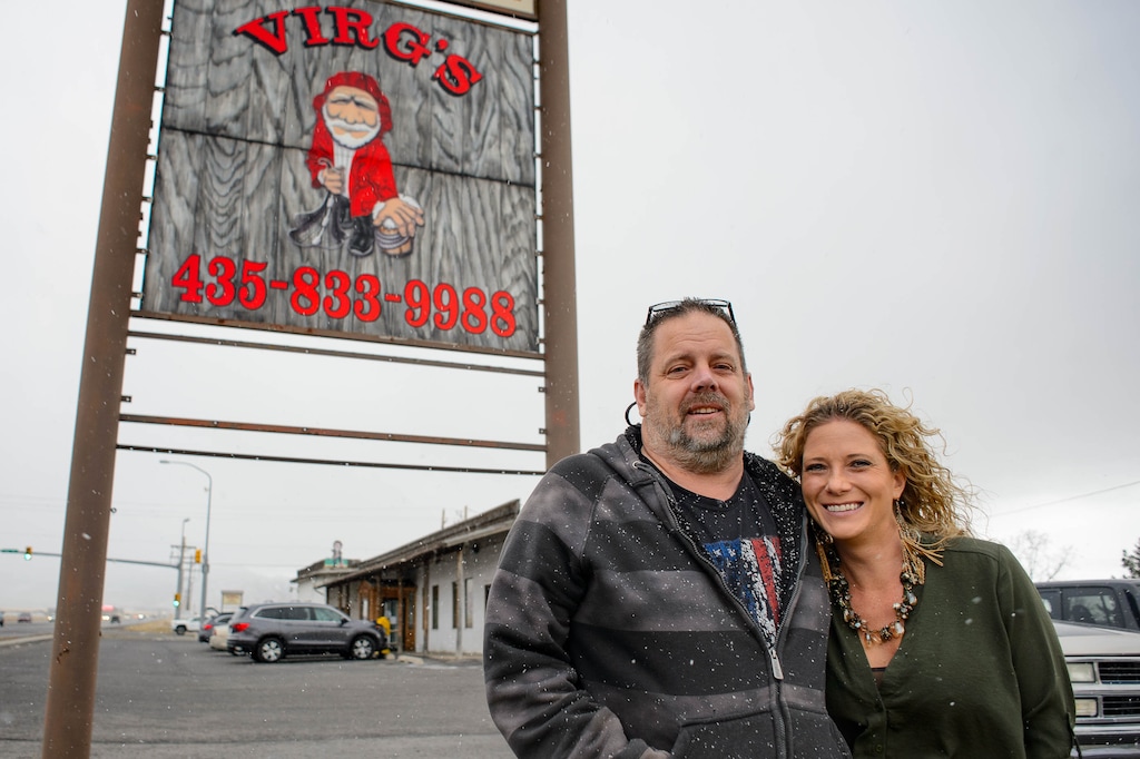 (Trent Nelson  |  The Salt Lake Tribune) David and Angeline Law at Virg's restaurant in Erda on Tuesday, Dec. 22, 2020. The restaurant is closing Sunday, Dec. 27.
