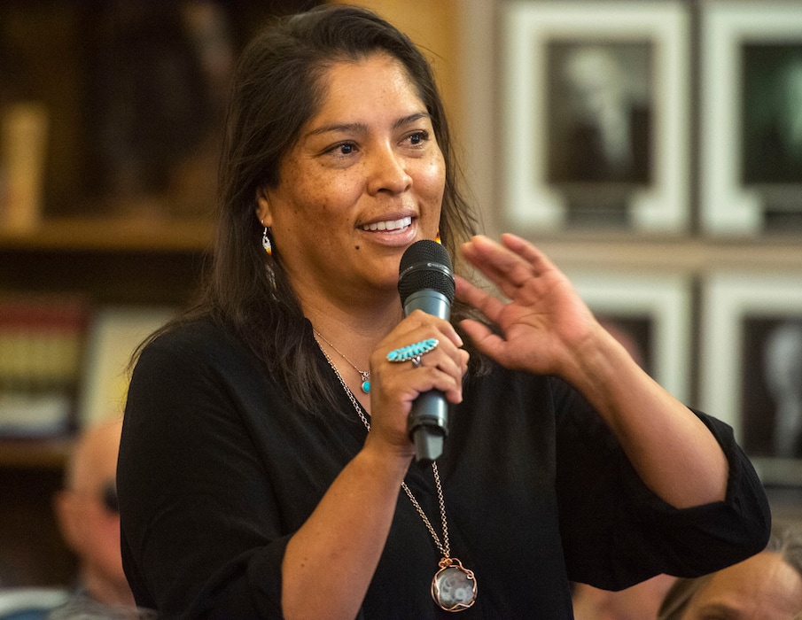 (Rick Egan | The Salt Lake Tribune) Davina Smith is running as a Democrat in Utah House District 69, which is currently represented by Rep. Phil Lyman (R-Blanding). She is the first Diné (Navajo) woman to run for state office in Utah history.