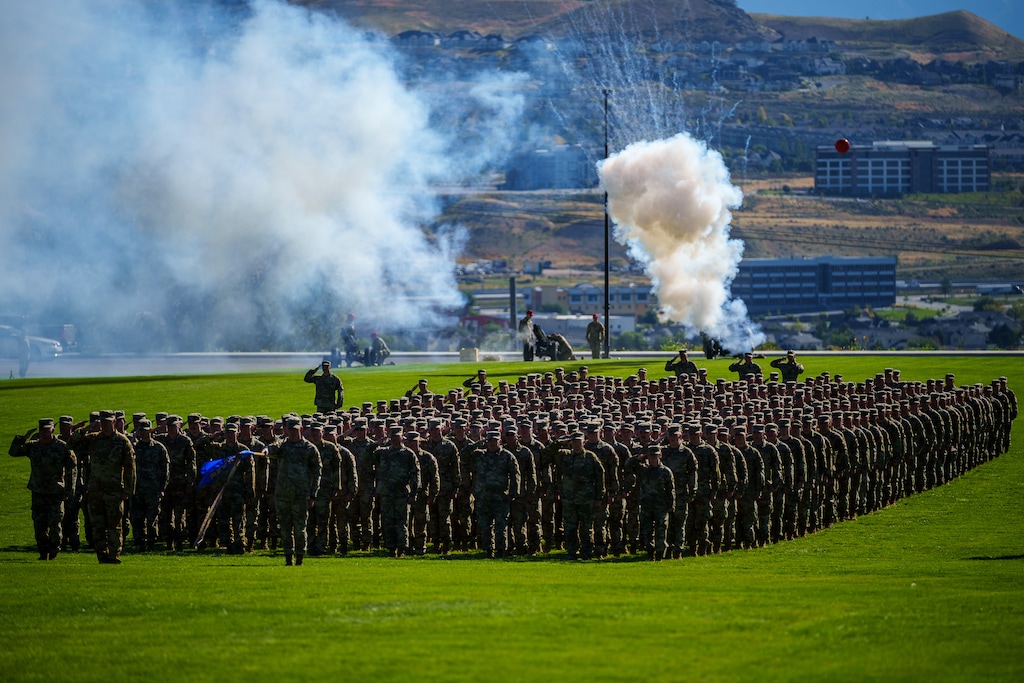 (Trent Nelson  |  The Salt Lake Tribune) Members of the Utah National Guard at Governor's Day at Camp Williams on Saturday, Sept. 9, 2023. The Department of Public Safety now will investigate “anything that is criminal or has the potential to be a criminal case at [the Utah National Guard’s] request," replacing investigations by local law enforcement.