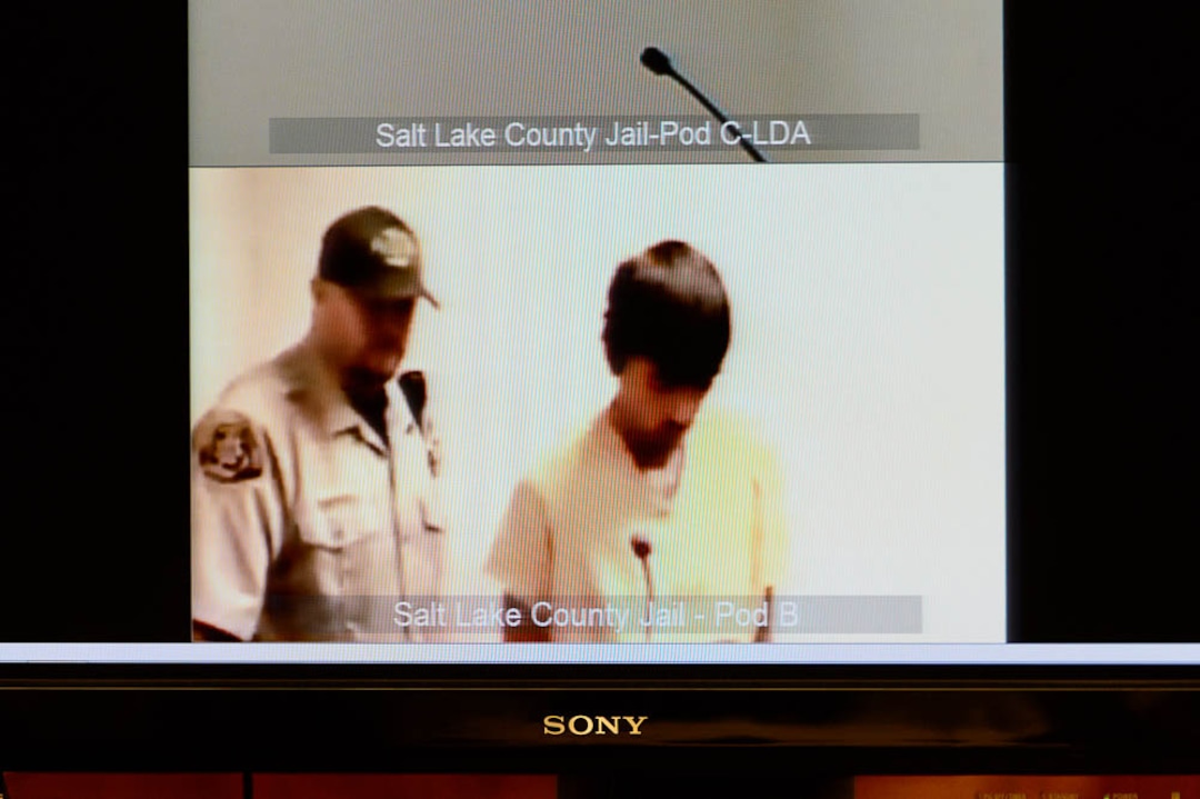 (Trent Nelson | The Salt Lake Tribune)  Austin Boutain, charged with murder for fatally shooting University of Utah student ChenWei Guo at the mouth of Red Butte Canyon on Oct. 30, makes his first court appearance in Salt Lake City Tuesday November 21, 2017.