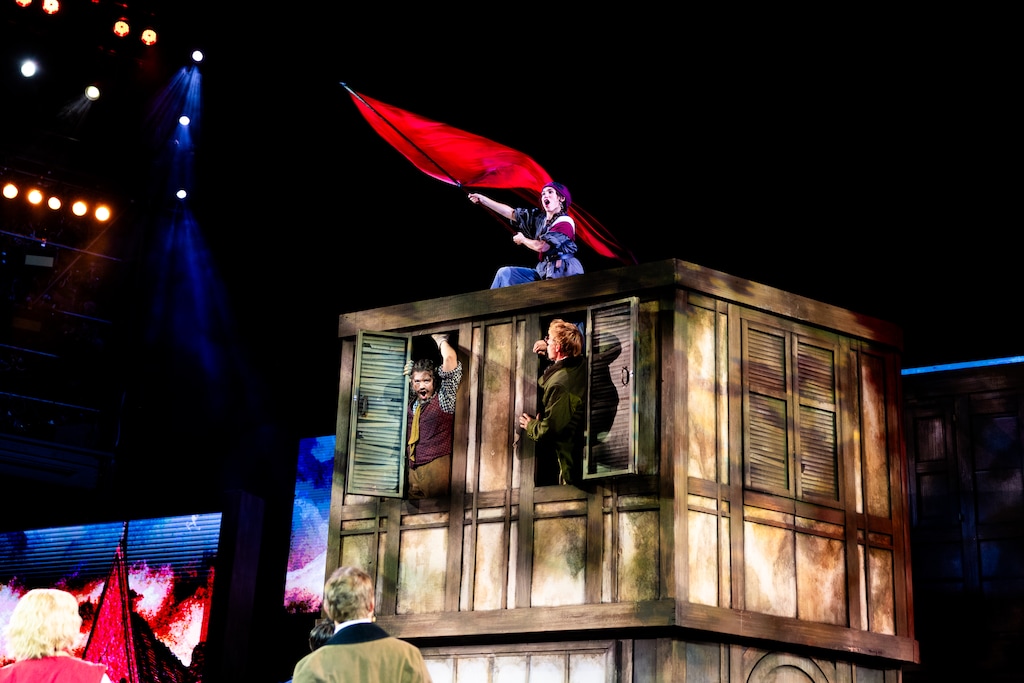(Roger Kisby | The New York Times) A performance of Les Misérables” by the Tuacahn Center for the Arts at the Tuacahn Amphitheatre in Ivins.