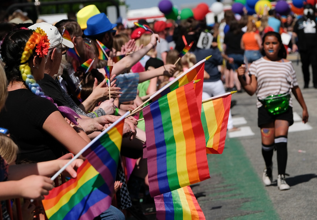 (Francisco Kjolseth  |  The Salt Lake Tribune)  Thousands participate in the Utah Pride Parade in Salt Lake City on Sunday June 2, 2019.