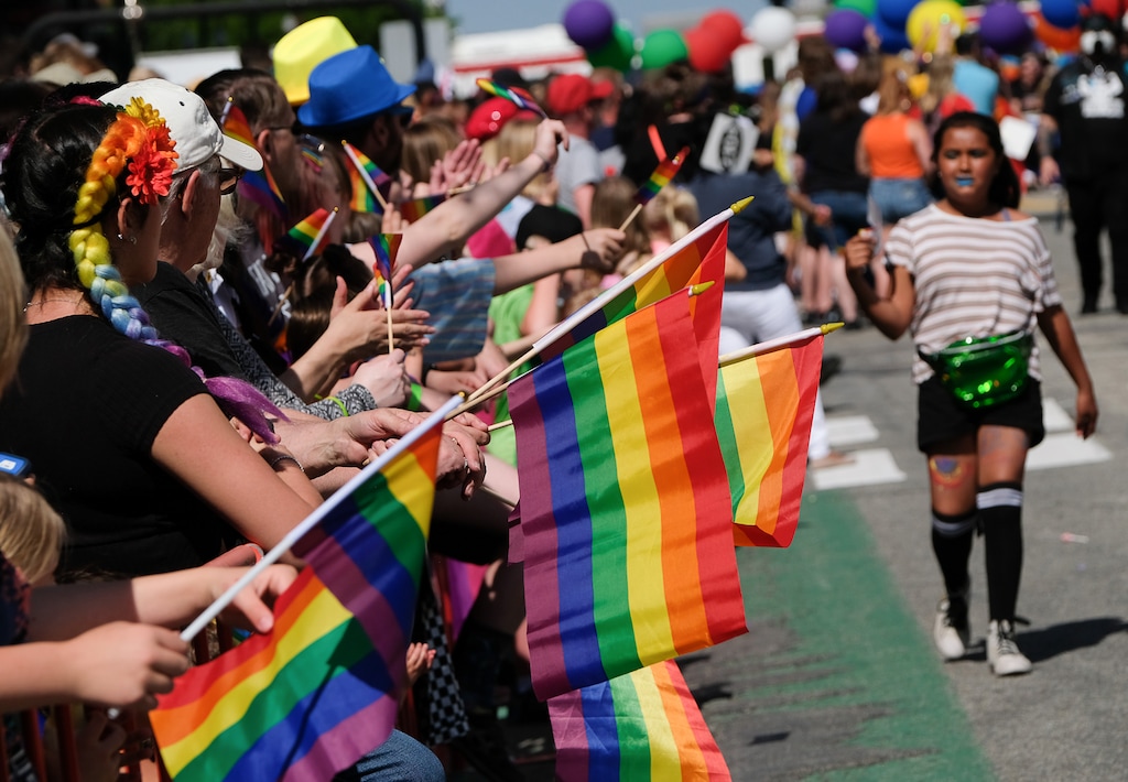 (Francisco Kjolseth | Tribune file photo) Thousands participated in the Utah Pride Parade in Salt Lake City on Sunday June 2, 2019. A new report by the Public Religion Research Institute found that 77% of Utahns favor nondiscrimination protections for LGBTQ people.
