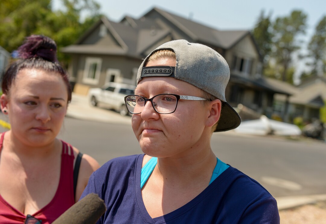 Leah Hogsten  |  The Salt Lake Tribune  Joslyn Youd, 21, talks about her father Duane "Rhedd" Youd near the house at 584 E. East Canyon Road in Payson where Youd, 47, crashed a plane about 2:30 a.m., Monday, August 13, 2018. Youd died in the plane crash. Firefighters arrived to find the home engulfed in flames. The two people inside the home escaped through the back of the home and were uninjured. Youd had been booked into the Utah County Jail about 7:30 p.m. Sunday after being suspected of assaulting his wife. He bailed out of jail; returned to the home with a police officer about midnight to retrieve belongings and his truck; and left without incident.