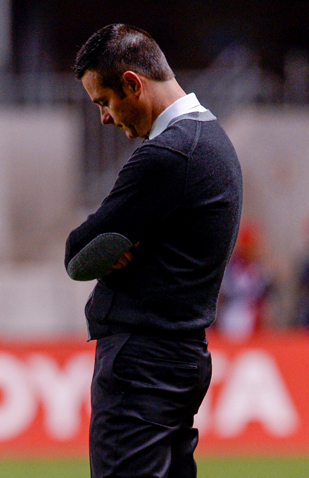 Leah Hogsten  |  The Salt Lake Tribune  Real Salt Lake head coach Mike Petke reacts to the loss. Portland Timbers defeated Real Salt Lake 4-1 at Rio Tinto Stadium in Sandy, Saturday, Oct. 6, 2018.