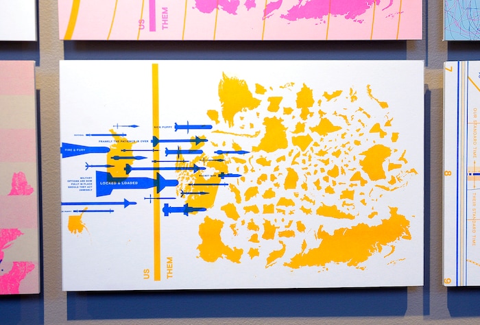 (Chris Samuels | The Salt Lake Tribune) C502 Press' Unity & Division is on display at a showcase for Utah Design Arts at the Rio Grande Depot in Salt Lake City, Sept. 12, 2019.