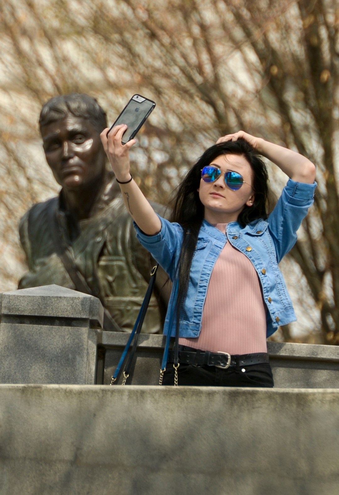 (Leah Hogsten  |  The Salt Lake Tribune) Families take a break from being indoors due to coronavirus precautions to relish in Thursday's sunshine and fresh air on the Capitol grounds, April 9, 2020.