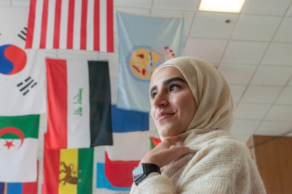 (Jack Gambassi  |  The Daily Utah Chronicle) Aya Hadid, a University of Utah marketing student, is a member of the recently formed Arab Student Association.