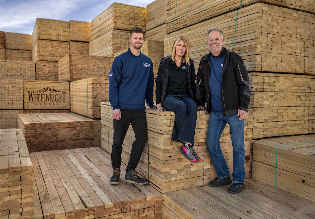 (Wheelwright Lumber Company, sponsored) | Paul, Trevor and Brenda Wheelwright of Wheelwright Lumber Company.
