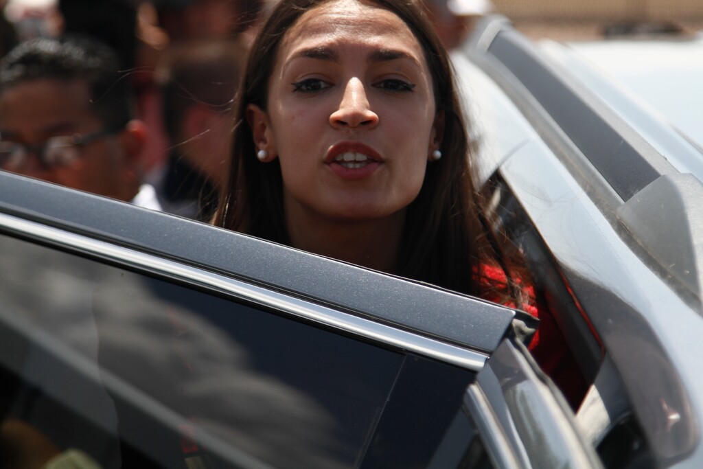 (Cedar Attanasio | AP Photo) Rep. Alexandria Ocasio-Cortez, of New York, gets in an SUV after touring the inside of the Border Patrol station in Clint, Texas, Monday, July 1, 2019. Ocasio-Cortez spoke alongside fellow members of the Hispanic Caucus.