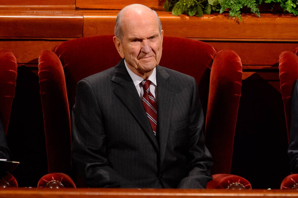 (Trent Nelson | The Salt Lake Tribune)  
President Russell M. Nelson at the General Conference of The Church of Jesus Christ of Latter-day Saints in Salt Lake City, Saturday, Oct. 6, 2018.