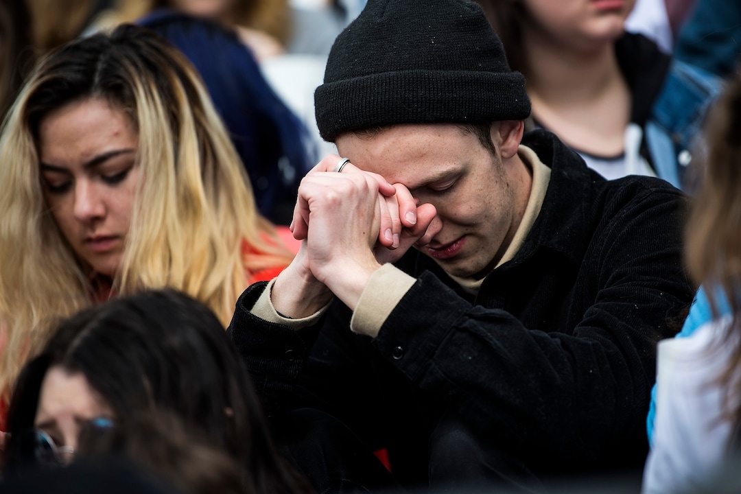 (Chris Detrick  |  The Salt Lake Tribune)  Participants listen during the March for Our Lives SLC rally at the state Capitol Saturday, March 24, 2018. The student-led March for Our Lives SLC got underway about 11:30 a.m. with what police estimated were 8,000 participants walking from Salt Lake CityÕs West High School to the front steps of the state Capitol.