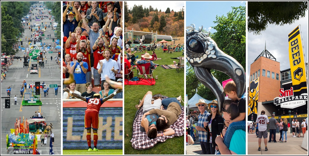 (The Salt Lake Tribune) From left, the Days of '47 Parade, Real Salt Lake, Brews, Brews & BBQ Festival, Utah ArtsFest and the Salt Lake Bees.  As Utahns get vaccinated and all statewide pandemic health orders will soon lift, most say they're excited about returning to zoos, botanical gardens and outdoor shows.