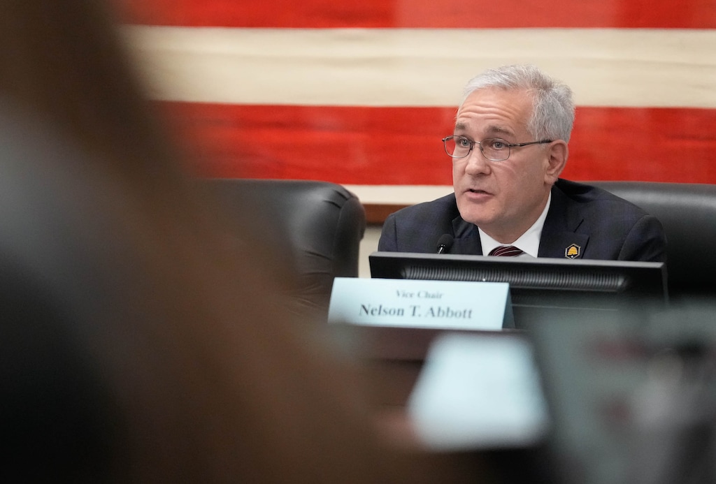 (Francisco Kjolseth  |  The Salt Lake Tribune) Rep. Nelson Abbott at a hearing in 2024.