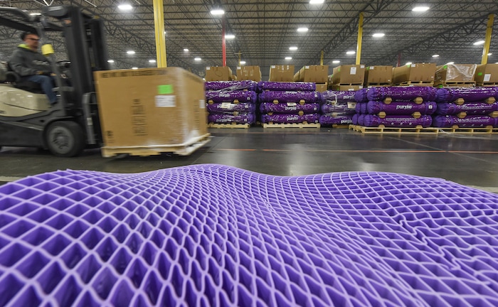 (Francisco Kjolseth | The Salt Lake Tribune)  Purple, an Alpine based company that has developed tech to manufacture flexible mattresses at a plant in Grantsville, is among many Utah companies that are categorized as important "high growth" companies in Utah and Salt Lake counties. Those two counties are among the top six nationally in producing companies that are generating multiple jobs and considerable revenue.