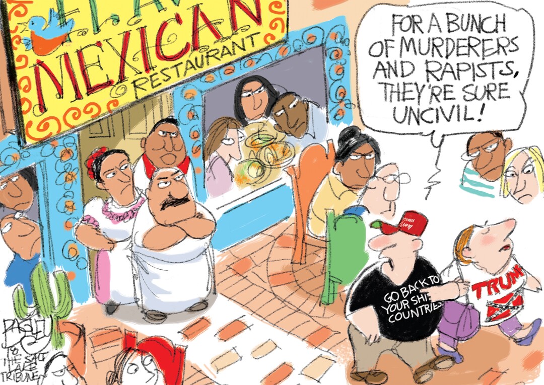 This Pat Bagley cartoon appears in The Salt Lake Tribune on Wednesday, June 27, 2018.
