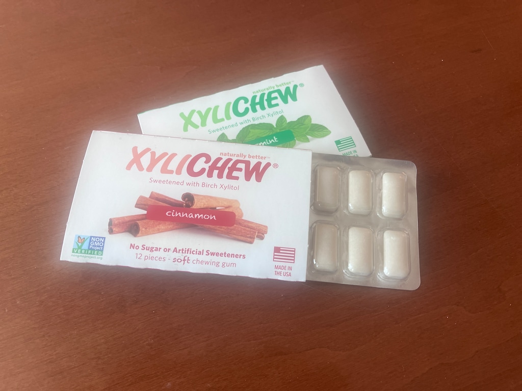 (Sean P. Means  |  The Salt Lake Tribune) Utah lawmakers are considering a proposal to give schoolchildren and prison inmates sugar-free gum sweetened with xylitol to fight cavities. A few gum brands, like this one from an Arizona company, use xylitol to sweeten their product.